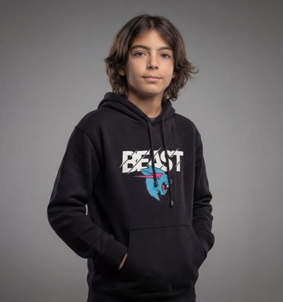 Hoodie Mr Beast Iconic Black — Feastables Colombia