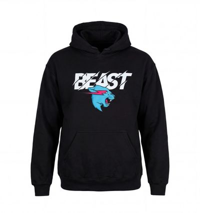 Hoodie Mr Beast Iconic Black — Vista Secundaria
