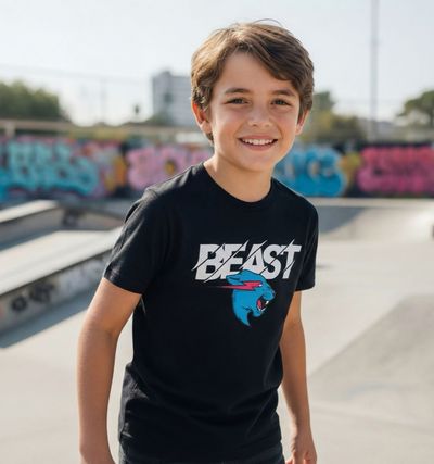 Camiseta Mr Beast Iconic Black — Feastables Colombia