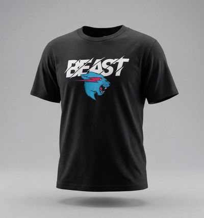 Camiseta Mr Beast Iconic Black — Vista Secundaria