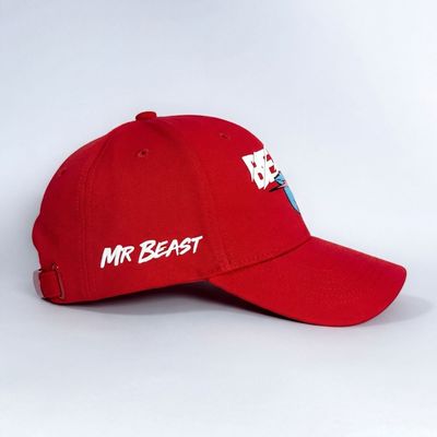 Gorra Mr Beast Iconic Red — Vista Secundaria